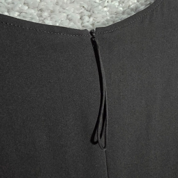 Giorgio Armani Womens Silk Blouse Size‎ 40 Small Black Sheer Dressy Evening Top - Picture 11 of 15